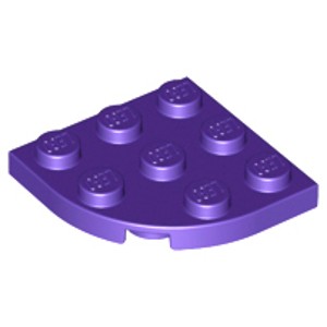 Catégorie Lego Plate 3x3 - 1/4 rond