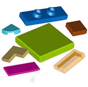 Catégorie Lego Plates lisses - tiles